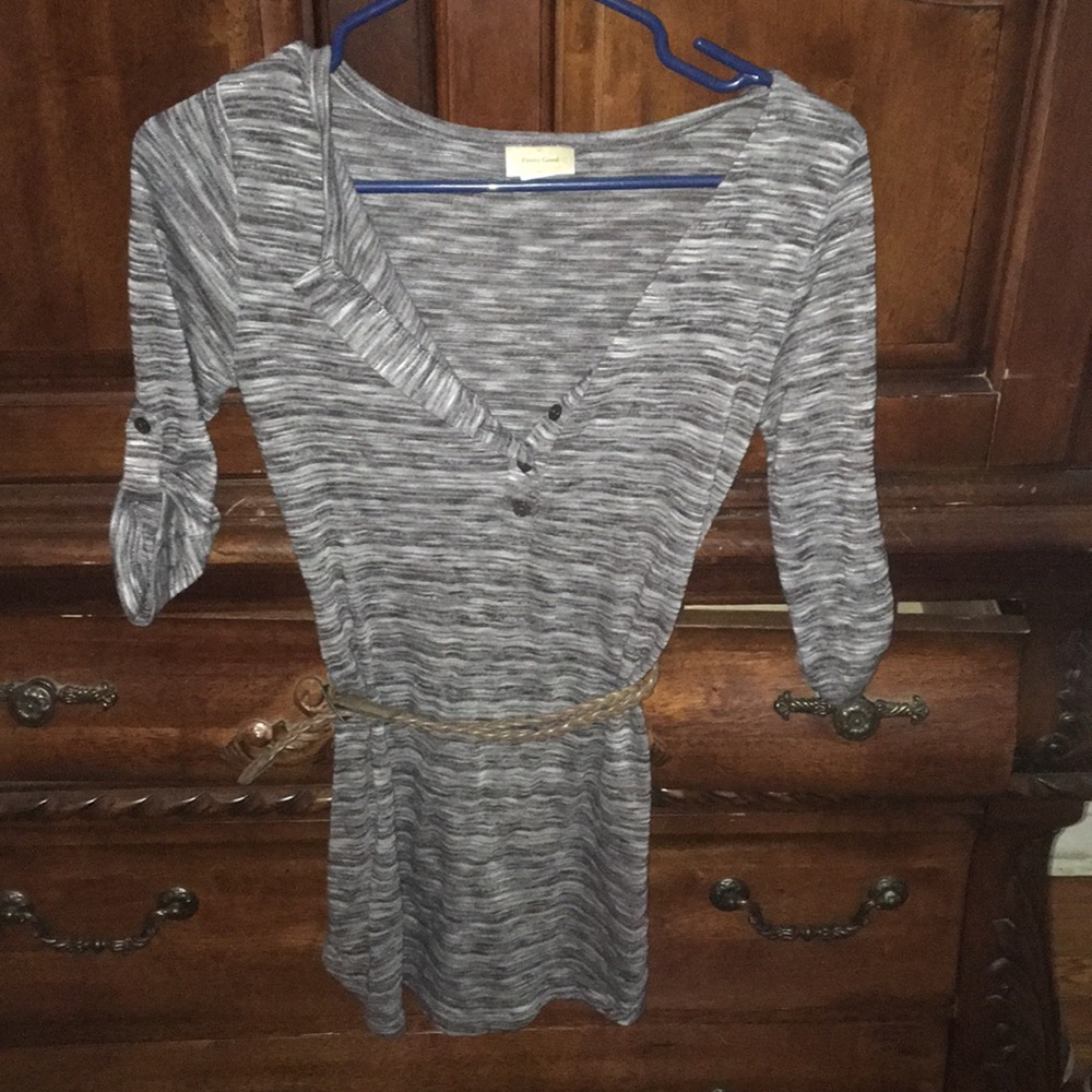 Long 3/4 sleeve dress shirt